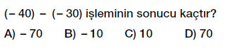 7. Sınıf toplama işlemi testi çöz, pdf indir