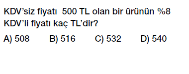 7. Sınıf Yüzdeler testi indirmeden çöz, pdf indir