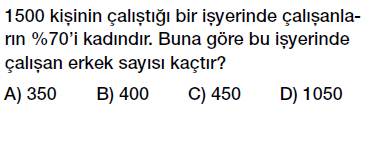 7. Sınıf Yüzdeler testi indirmeden çöz, pdf indir