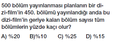 7. Sınıf Yüzdeler testi indirmeden çöz, pdf indir