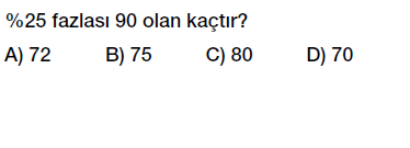 7. Sınıf Yüzdeler testi indirmeden çöz, pdf indir