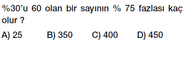 7. Sınıf Yüzdeler testi indirmeden çöz, pdf indir