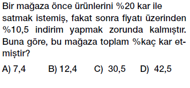 7. sınıf yüzdeler testi çöz, yüzdeler soru çözümü videolu