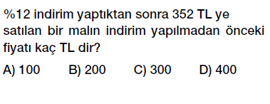 7. sınıf yüzdeler testi çöz, yüzdeler soru çözümü videolu