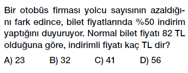 7. sınıf yüzdeler testi çöz, yüzdeler soru çözümü videolu