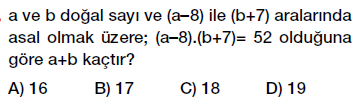 8. Sınıf aralarında asal sayılar testi çöz, pdf indir