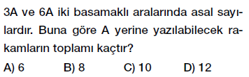 8. Sınıf aralarında asal sayılar testi çöz, pdf indir