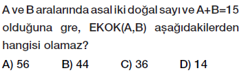 8. Sınıf aralarında asal sayılar testi çöz, pdf indir