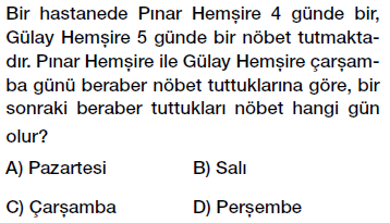 8. Sınıf Çarpanlar ve Katlar - Ebob Ekok Problemleri testi çöz, pdf indir
