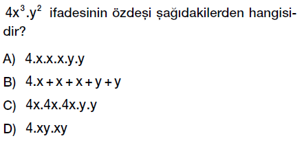 8. sınıf cebirsel ifadeler testi çöz