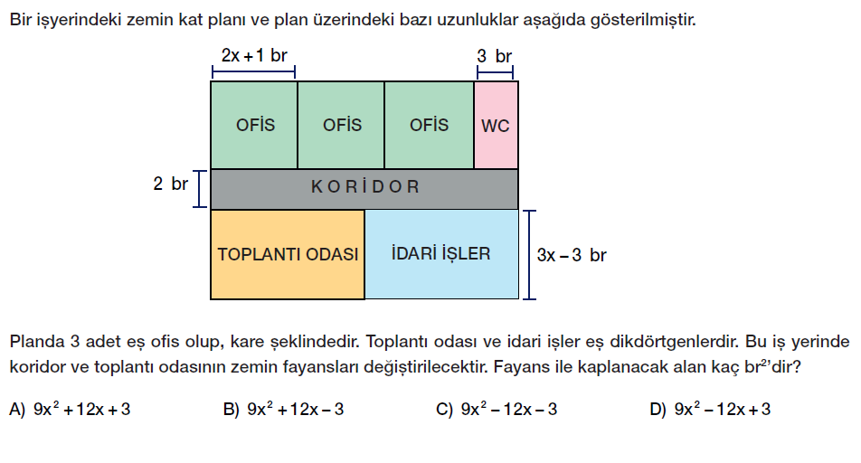 8. sınıf cebirsel ifadeler çarpma işlemi testi çöz