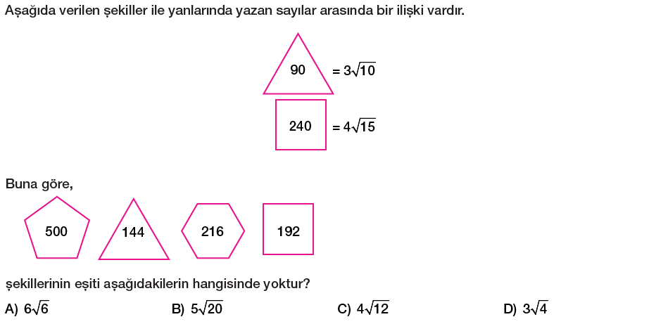 8. sınıf karekök a kök b şeklinde yazma testi çöz