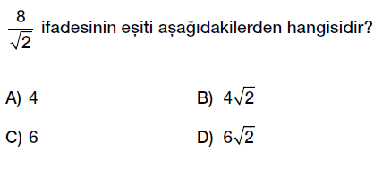 8. sınıf karekök çarpma ve bölme testi çöz