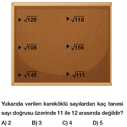 8. sınıf karekök a kök b şeklinde yazma testi çöz