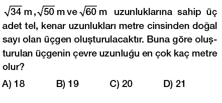 8. sınıf karekök a kök b şeklinde yazma testi çöz