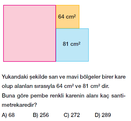 8. Sınıf Karekök kavramı ve tam kare sayıların karekökü testi çöz
