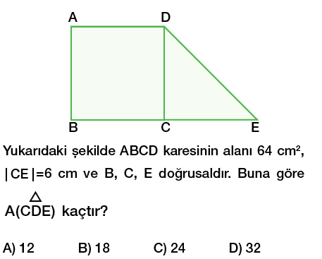 8. Sınıf Karekök kavramı ve tam kare sayıların karekökü testi çöz